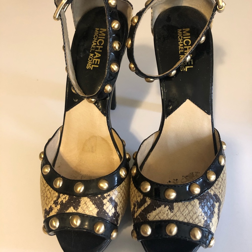 Michael Kors snake skin heels
